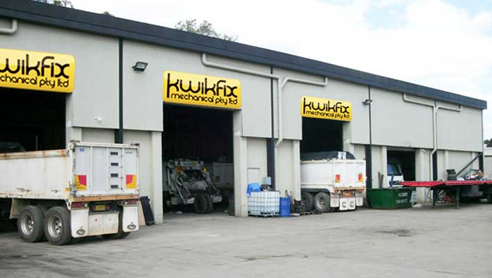 KwikFix Mechanical workshop with multiple truck bays